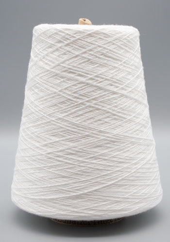 8/2 American Maid Naturally Colored Unmercerized Cotton-Yarn-Bleached White-1 pound-Yarnorama