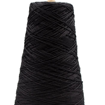 10/2 Mercerized Cotton - Lunatic Fringe - 8oz-Weaving Yarn-Black-Yarnorama