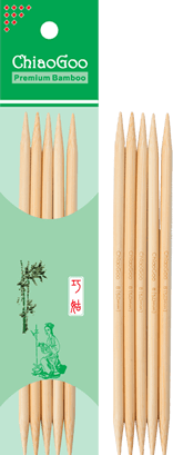 Chiao Goo Bamboo Double Point Needles - Yarnorama
