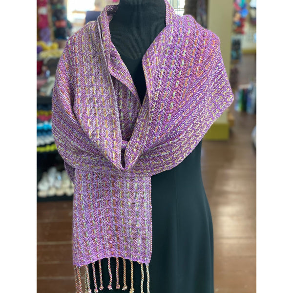Simple Huck Stripes Shawl - Digital Download-Patterns-Yarnorama