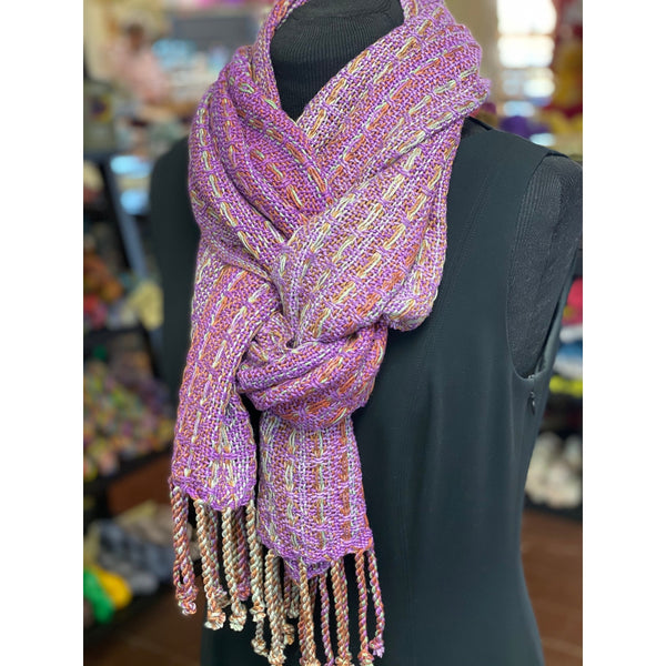 Simple Huck Stripes Shawl - Digital Download-Patterns-Yarnorama