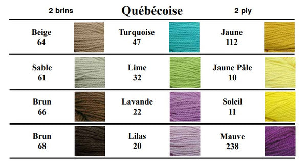 Québécoise 2-ply - Maurice Brassard-Weaving Yarn-Yarnorama